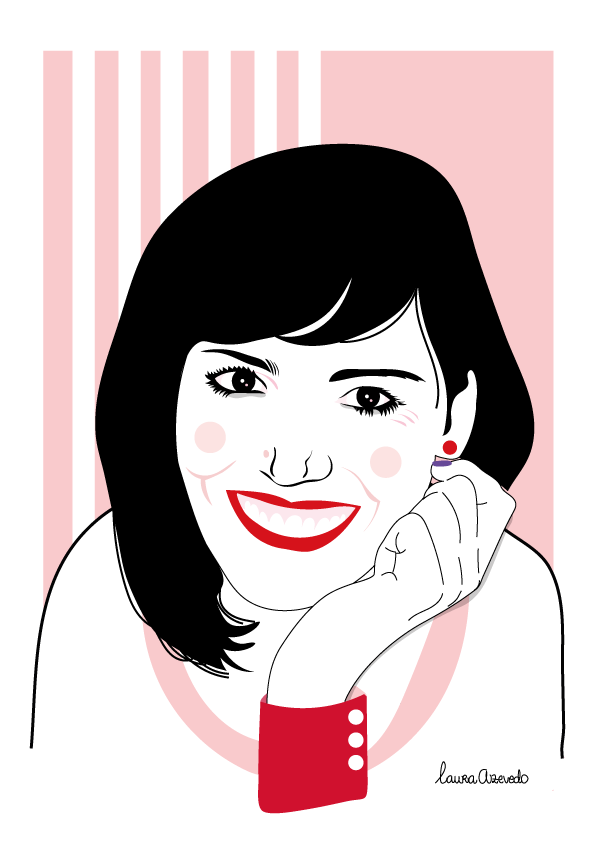 Custom Black & White Flat Portrait with Full Black Hair (DIGITAL ONLY)