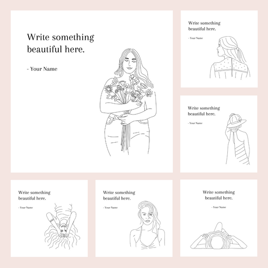 110 Templates Ilustrados para as Redes Sociais | Ideal para Escritores