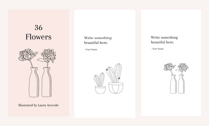 110 Illustrated Templates for Social Media | Ideal for Writers